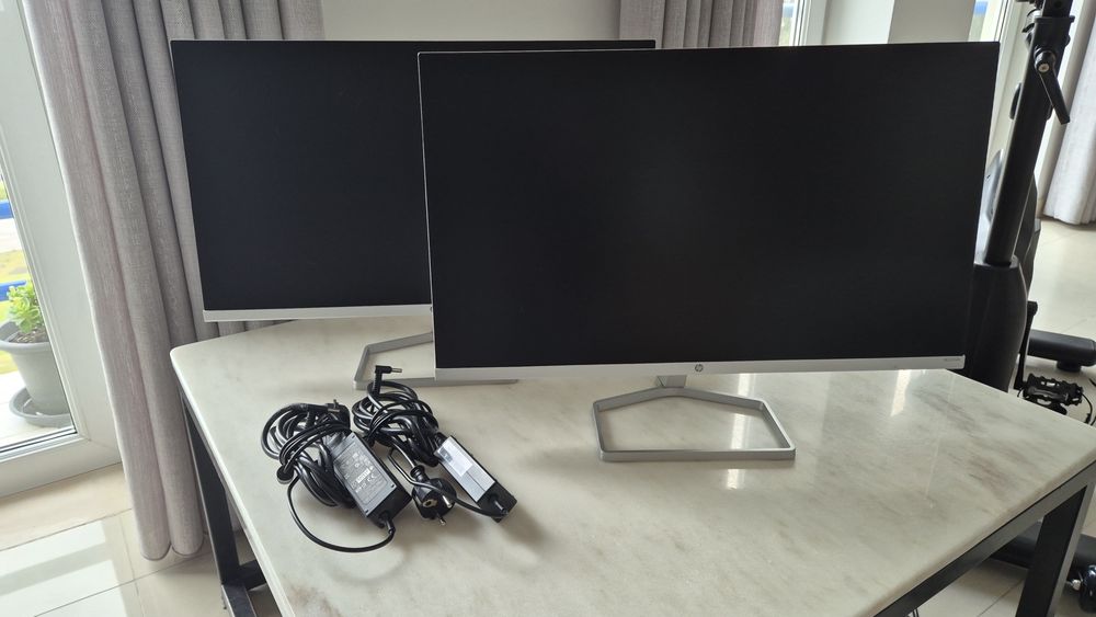 Conjunto de 2 ecrãs/monitores 24 polegadas HP M24fwa - como novos !