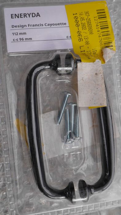 Puxadores / pegas IKEA pretos para portas ou gavetas / Handles-ENERYDA