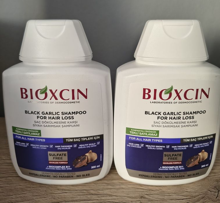 Nowe szampony Bioxcin czarny czosnek