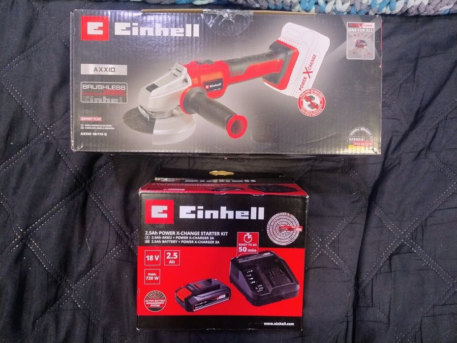 Akumulatorowa szlifierka kątowa Einhell TE-AG 18/115 Q Aku+ład 2,5ah