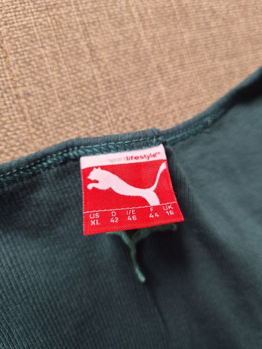 Koszulka bokserka damska Puma zielona