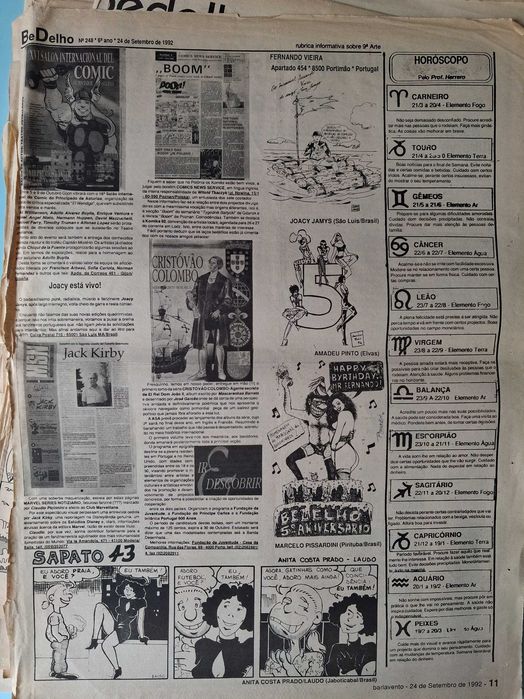 "BEDELHO" Lote de 124 Suplementos de Banda Desenhada , anos 90.