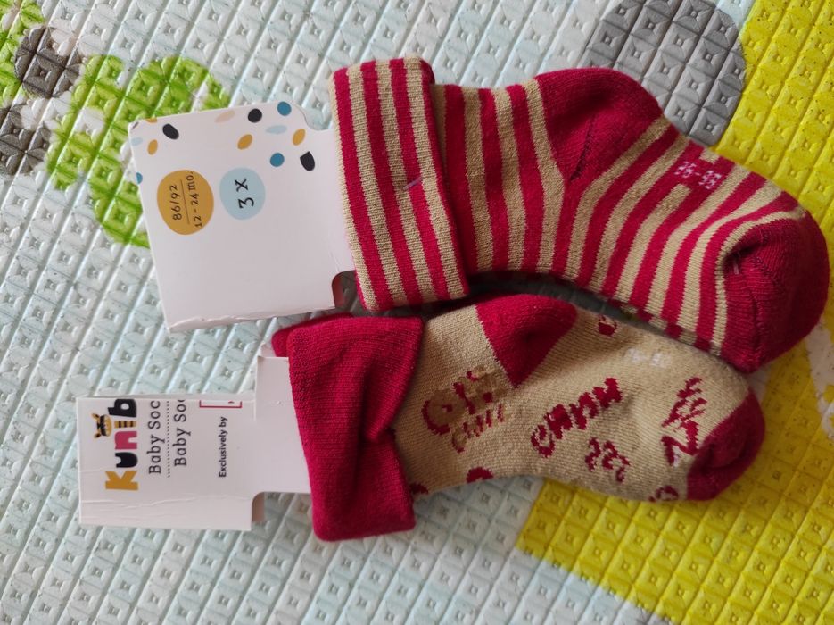Skarpetki niemowlęce, dwie pary, , 86-92, ciepłe, nowe