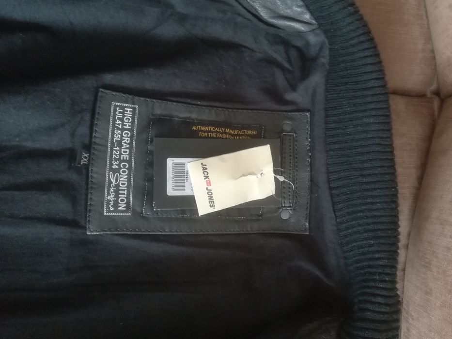 Jack & Jones xxl oryginalna skóra naturalna nowa jak XL 62 cm wys 0zł.