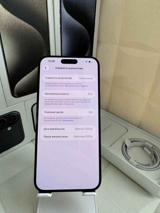 Apple Iphone 15 Pro Max 256GB Blue Titanium Неверлок Фіз сімка