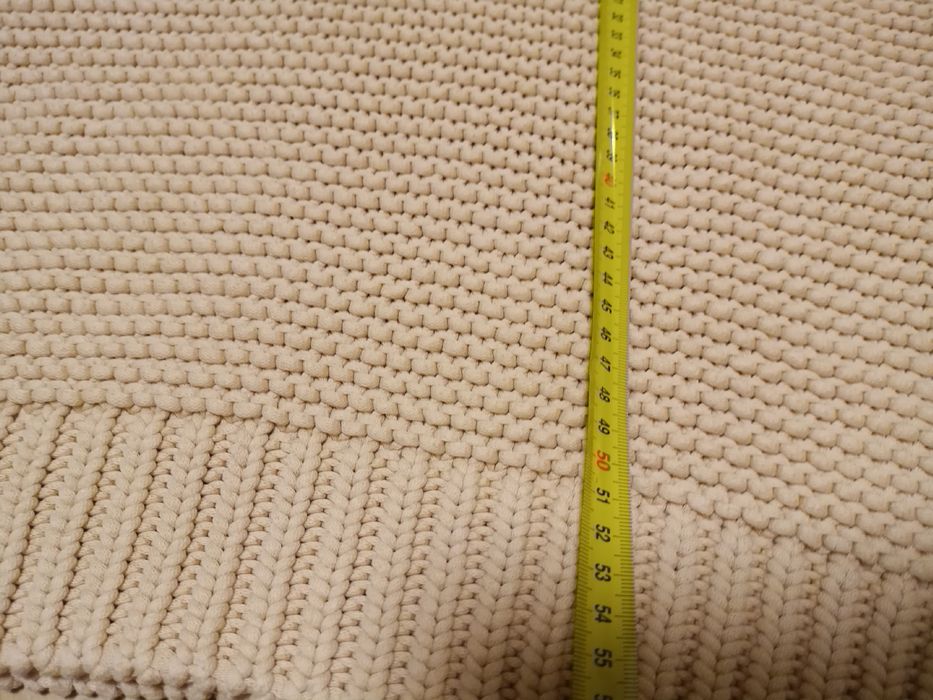 Zara golf sweter 36 nude kultowy Siwiec oversize