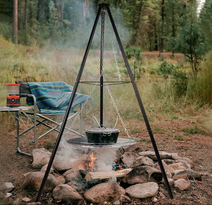 Grill trójnóg z paleniskiem