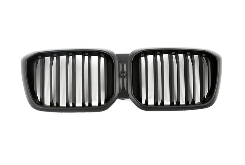 GRELHA DIANTEIRA LAMA DUPLA PRETO FOSCO PARA BMW X3 X4 G01/G02 2022--
