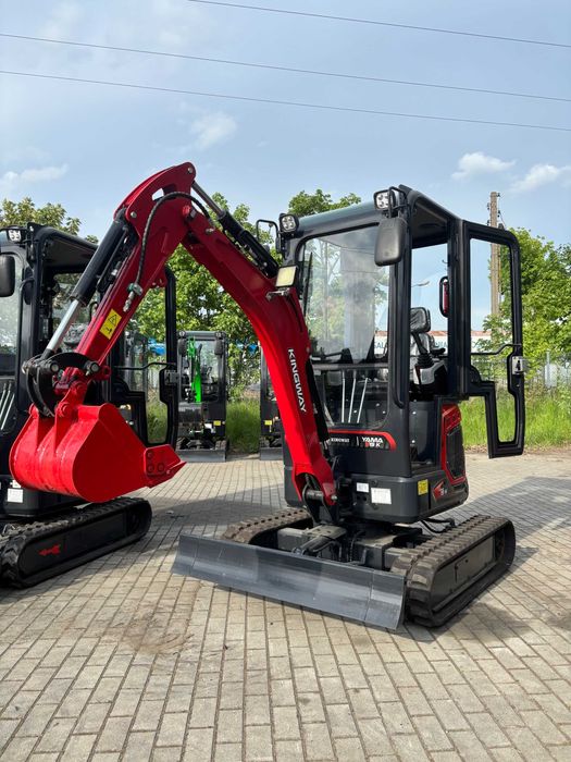 NOWA Minikoparka Koparka KUBOTA S15K Rozsuwane GĄS Ramię SKR 3 Łyżki 1800kg