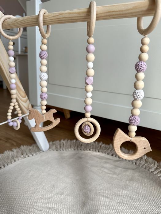 Pakiet 4 zawieszek do stojaka edukacyjnego Baby Gym