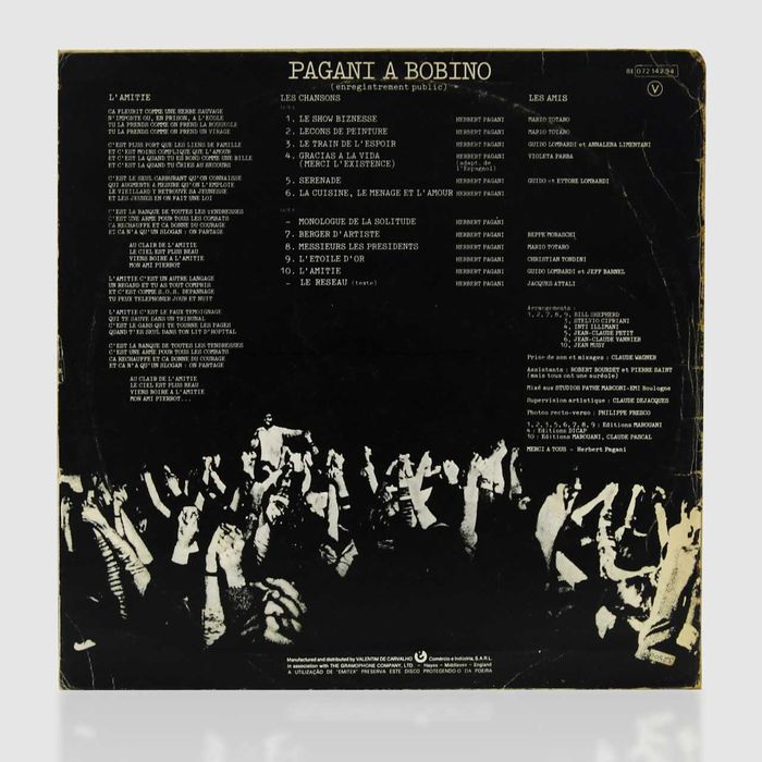 Herbert Pagani, Pagani a Bobino