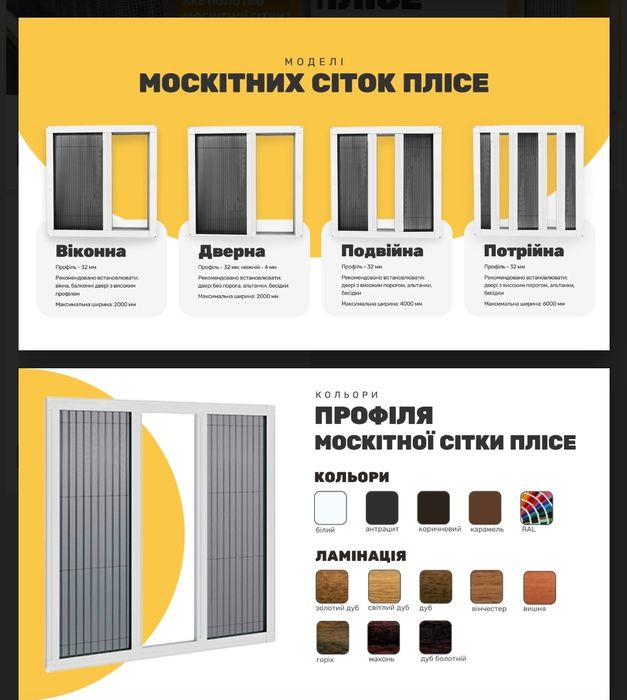 Москітна сітка пліссе, розсувна москітна сітка, сітка для терас