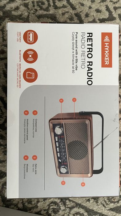 Radio Bluetooth retro nowe!