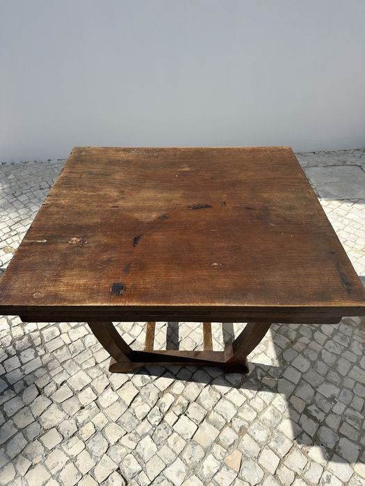 Duas mesas de madeira extensíveis - vintage