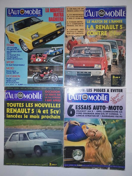 Revistas L´automobile anos 70