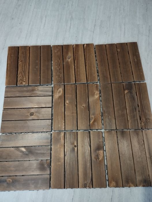 Drewniane płytki tarasowe 20 sztuk