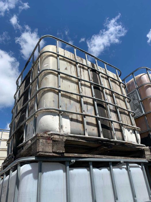 Єврокуб, Бочка 1000л б/в. Відро металеве 25л б/в з кришкою під хомут