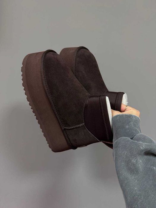 Уггі UGG Dipper Mini Chocolate premium АКЦІЙНА ЦІНА натуральні