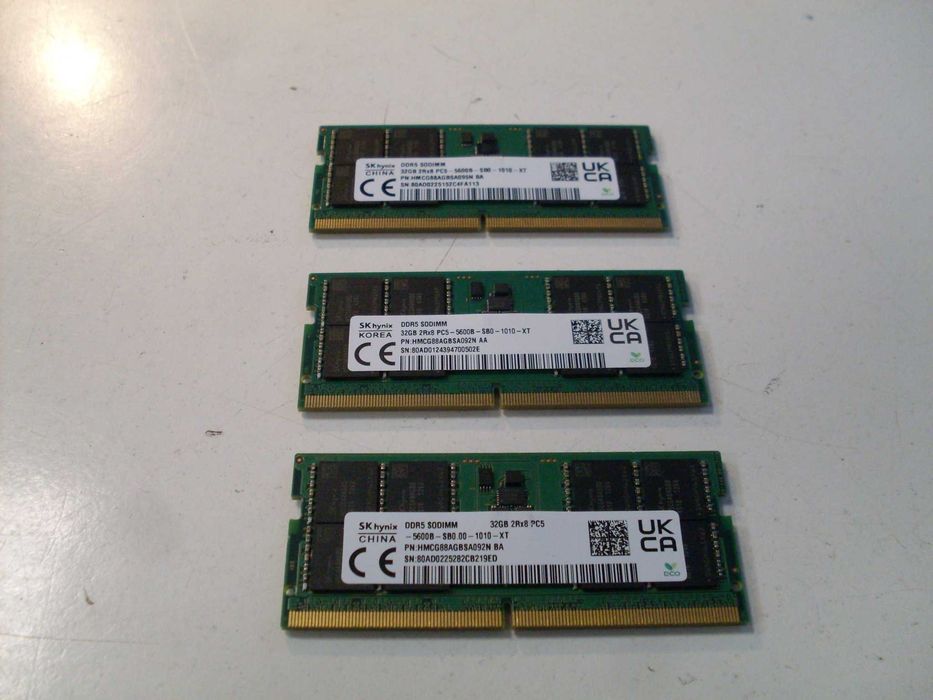 Pamięć DDR5 sodimm laptop SKhynix 32GB PC5 5600 Mhz, gwarancja