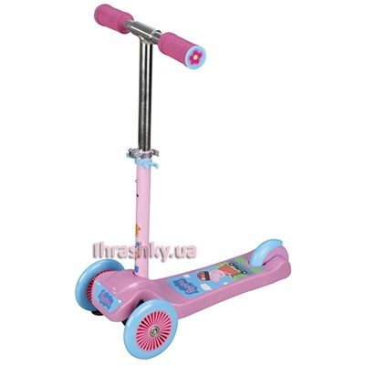 Самокат триколісний рожевий