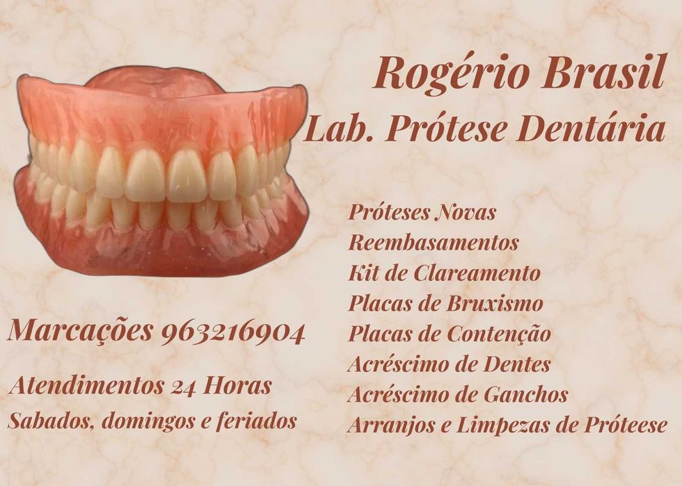Conserto e fabricação de Prótese Dentária
