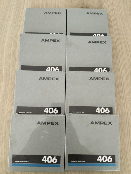 Fitas de Áudio de Masterização Ampex 406