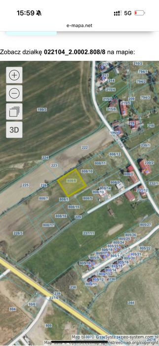 Działka budowlana Czarny Bór 1550m2