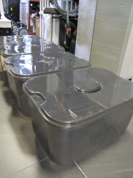 GONICVIN Pudełka do przechowywania z pokrywką 70L 4 sztuki