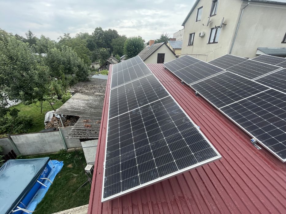 Монтаж сонячних панелей Інвертор Longi Deya  Trina Solar