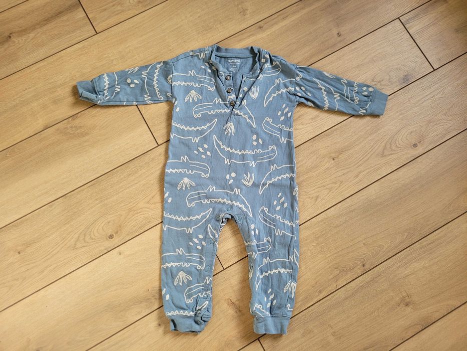 Zestaw (nowy) 5 pajacy 92 18-24 Carter's 5pak bawełna piżama śpiochy