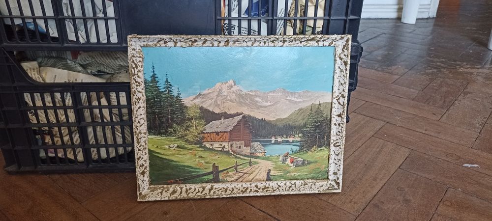 quadro vintage paisagem