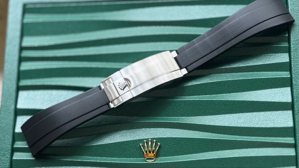 Pasek gumowy Rolex Oysterflex z Glidelock , GMT,Submariner,Daytona,Sky