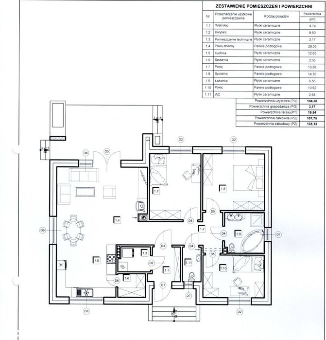 Parterowy Dom Z Widokiem Na Łąki | Żurczyn | 107,75 M² | Działka 917M² - Widok 3