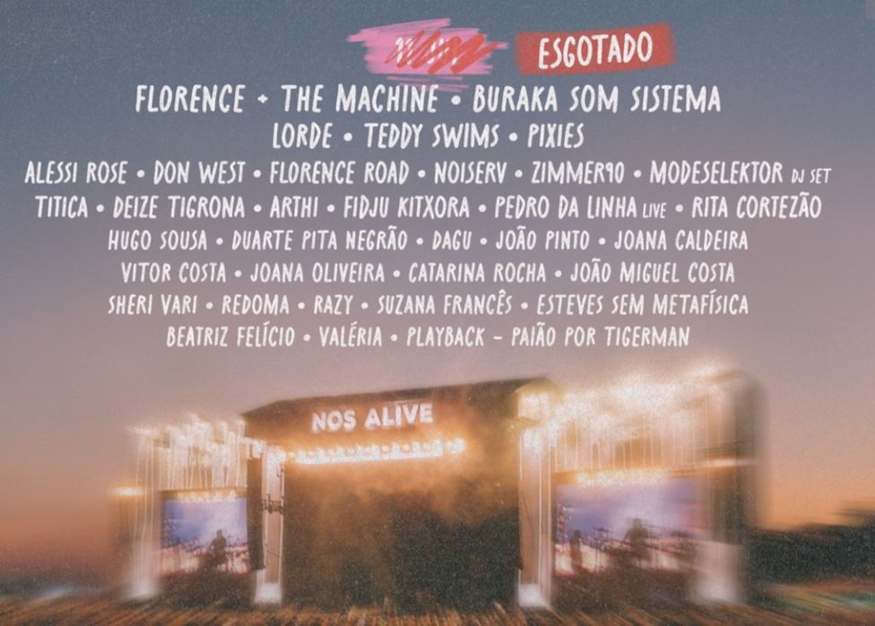 Bilhete NOS Alive - Dia 11.07