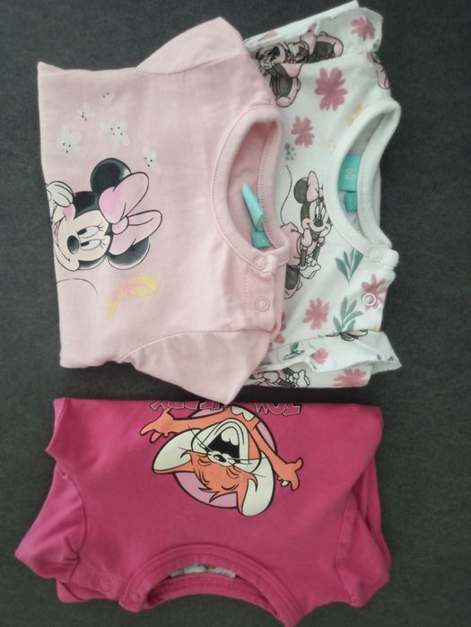 Zestaw paczka 3 x body Disney! Rozm. 68