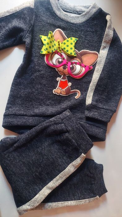 Теплий костюмчик для дівчинки