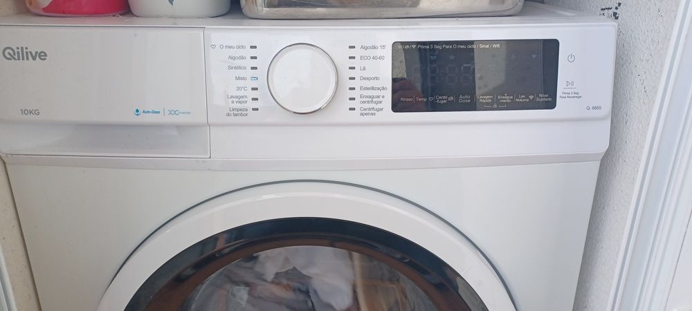 Máquina de lavar roupa 10kg.