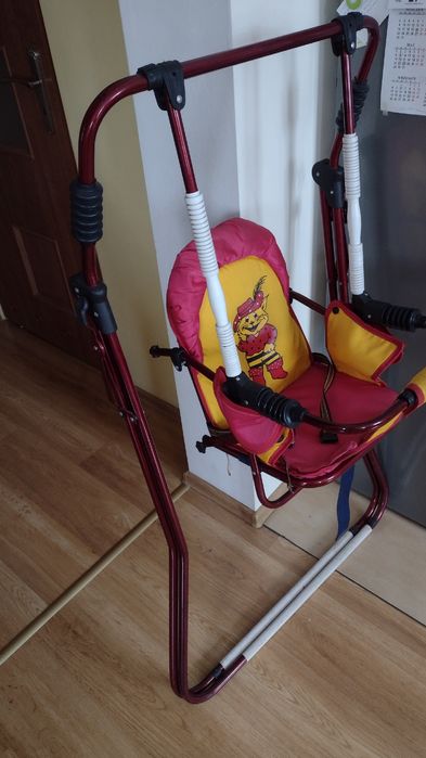 Huśtawka składana dla dziecka na zewnątrz i do wewnątrz domu