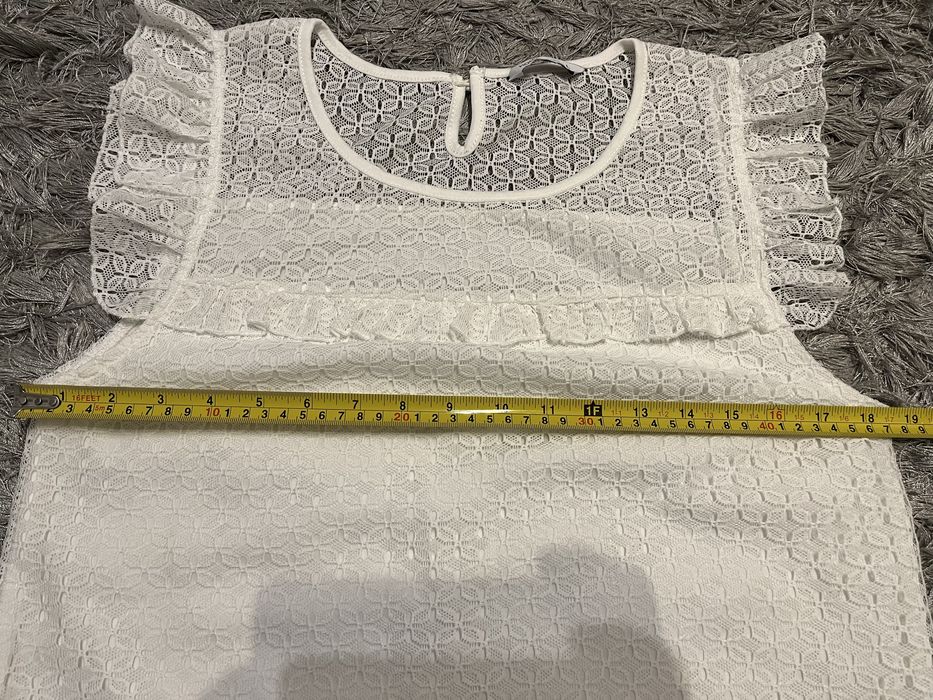 Biała bluzka koronkowa House