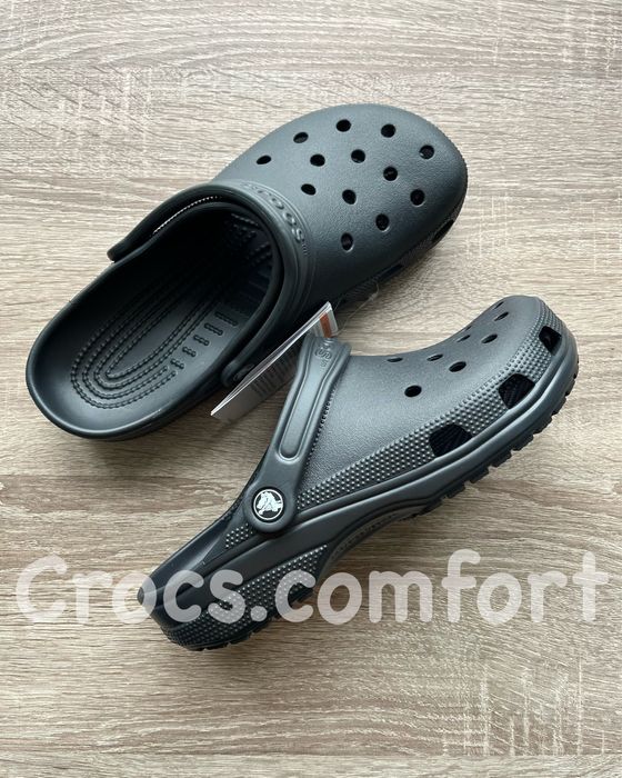 Крокси чорні класичні чоловічі і жіночі, crocs classic