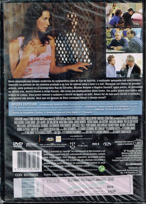 Filme em DVD: O Crime do Padre Amaro Edição Especial - NOVO! SELADO!