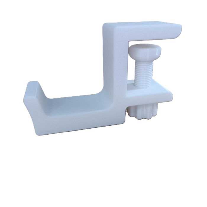 Uchwyt Wieszak Do Blatu Biurka Na Słuchawki Szybki Montaż Biały