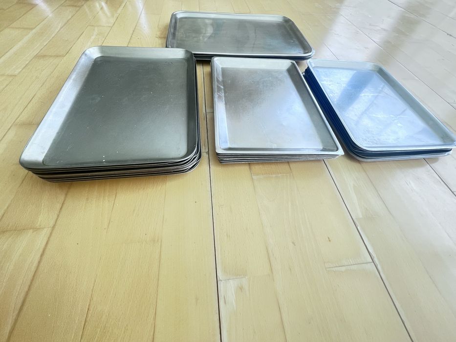 Tabuleiros em inox vários tamanhos