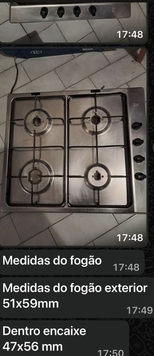 Placa de fogao a gáz