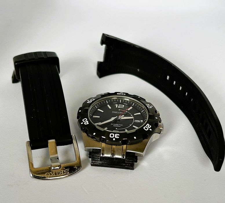 SEIKO KINETIC Diver Style 100M – SKA445P2 – NOWY AKUMULATOR – Full Set