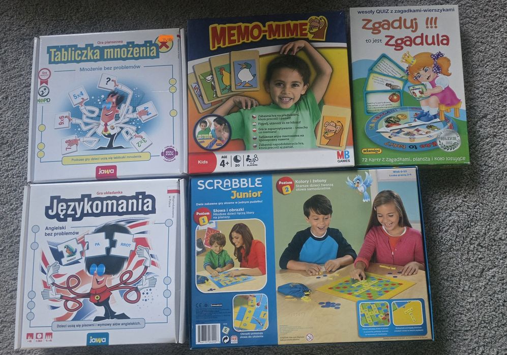 Gry planszowe dla dzieci.
