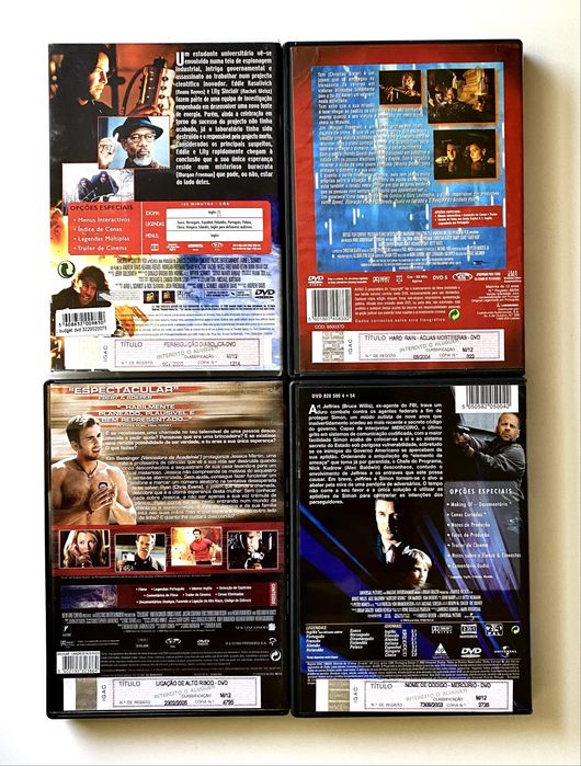 Conjunto 4 DVDs / Como novos
