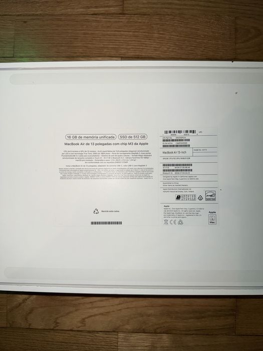 Macbook air m3 16gb 512ssd