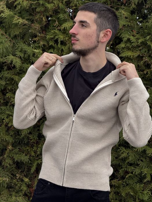 Кардиган мужской Polo Ralph Lauren черная Зипка Поло Ральф Лоурен худи