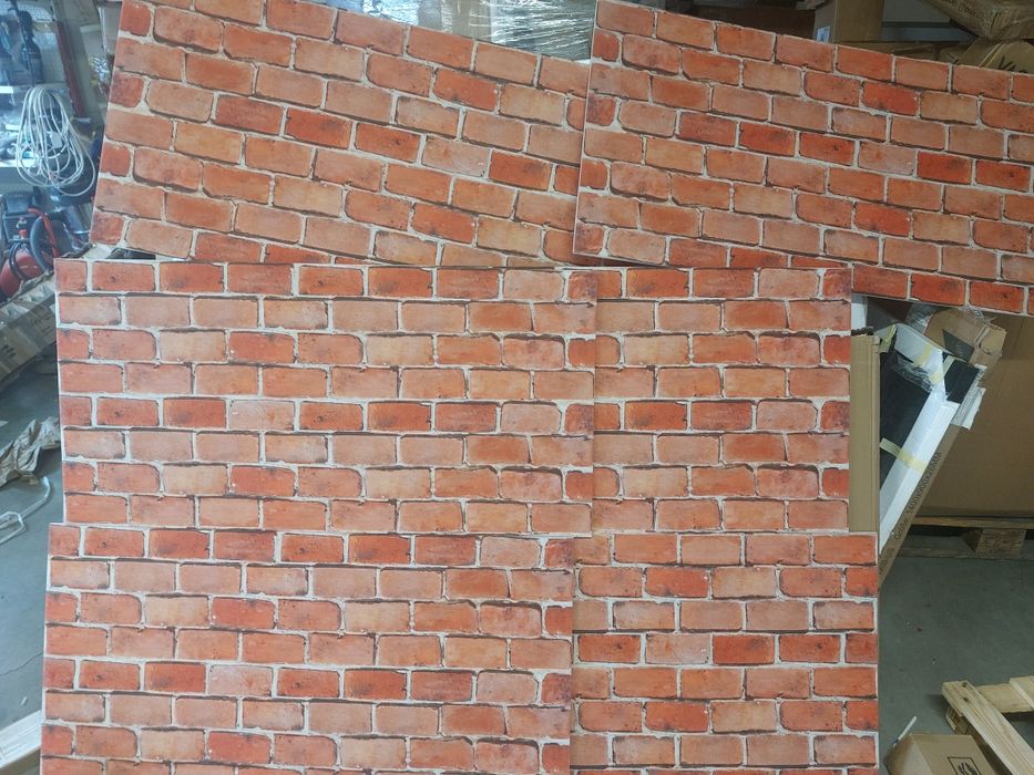 Panele ścienne 3D  Z Efektem Cegły Na Tło Sofy, 120x60 ,6sz
